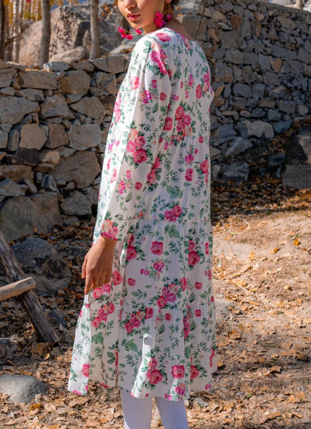 Long floral dress